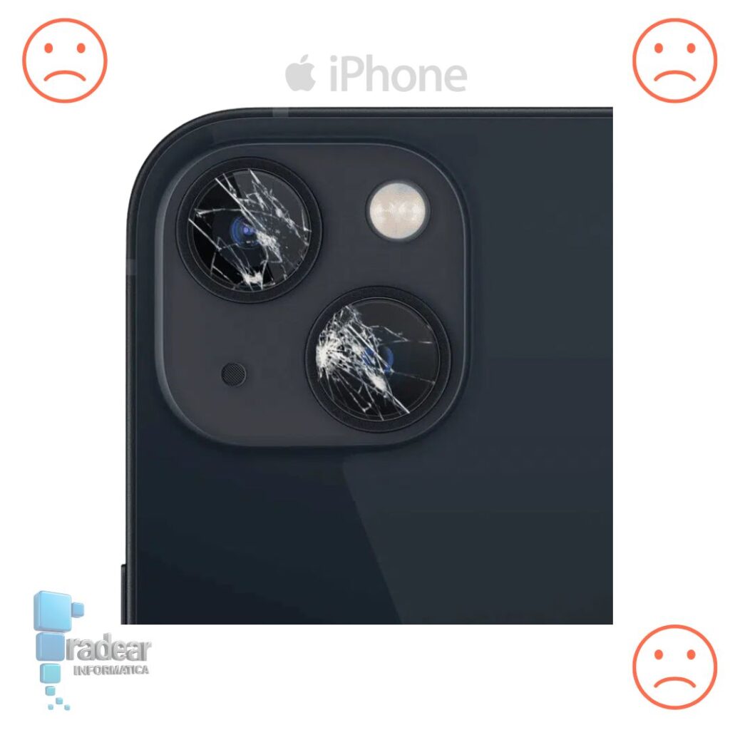 El Cristal de la cámara trasera de mi iPhone 13 esta roto