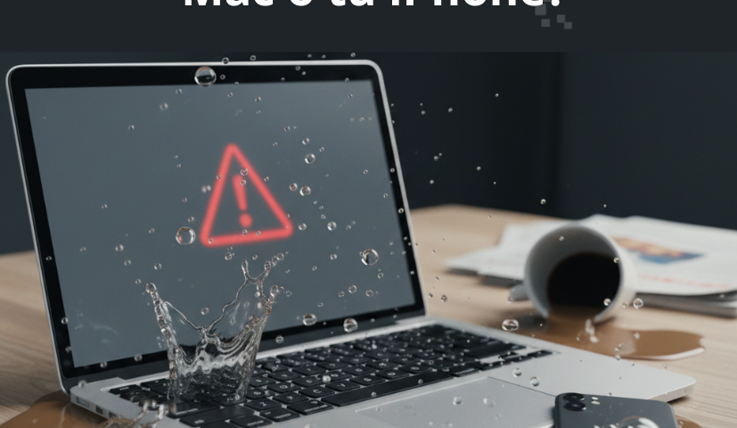 Qué hacer si se moja el móvil o el ordenador