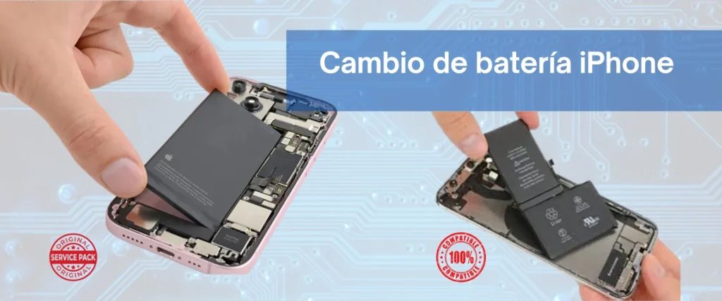 Batería compatible de alta calidad u original Service Pack · Garantía de 6 meses