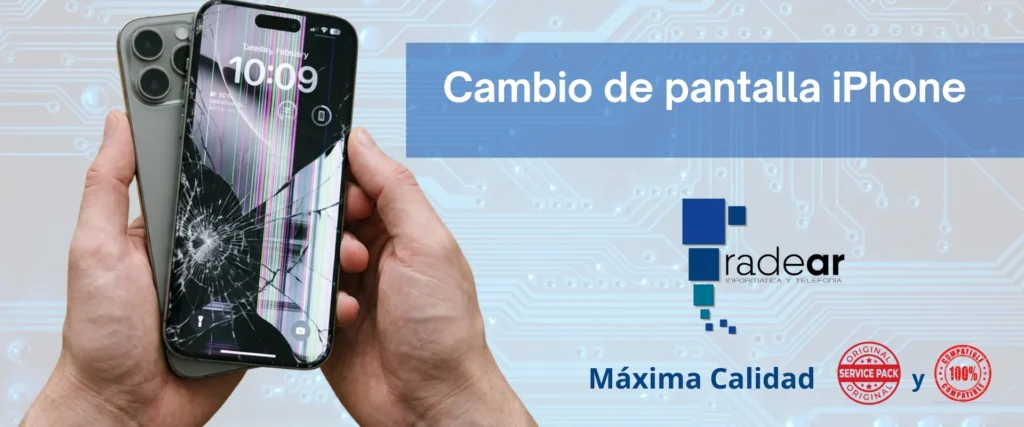 Cambio de pantalla iPhone en Alicante