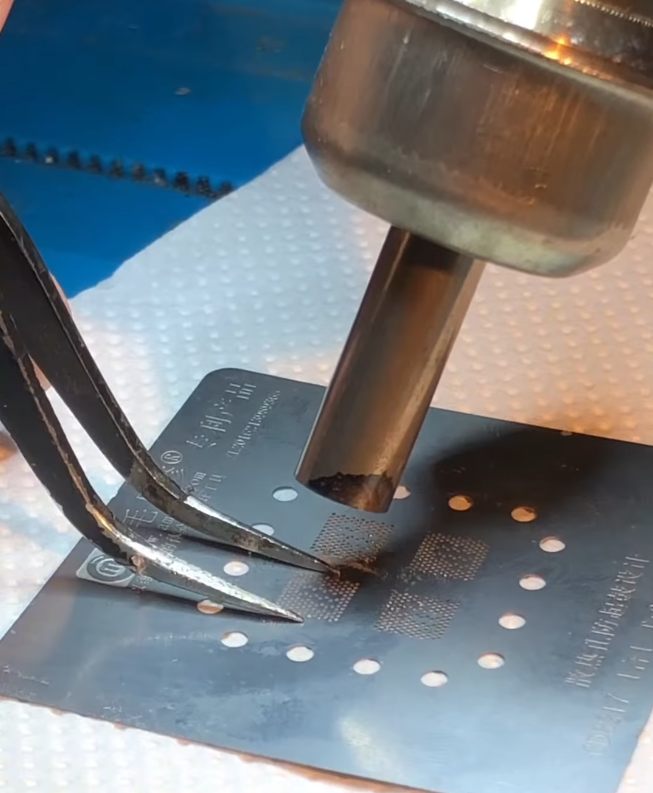 reballing de procesador en placa base de iPad