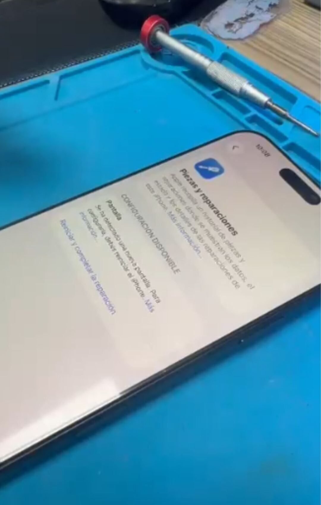 Registro y configuración de pantalla original de iPhone 17 Pro Max